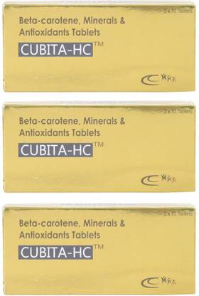 CUBITA HC Beta Carotene Minerals & Antioxidant 90 tablets