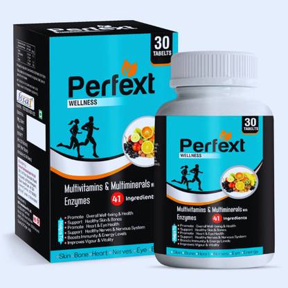 PERFEXT NUTRACEUTICALS Life Wellness Multivitamins and Multiminerals With Enzymes - 30 Tablets