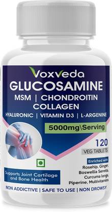 voxveda Glucosamine Tablets | Glucosamine Chondroitin MSM - Joint Support Supplement