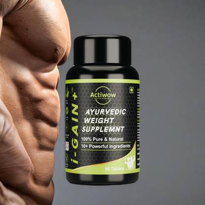 ACTIWOW Igain plus ayurvedic ultimate weight gainer unisex improving muscle Gain A