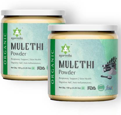 ayurvedix Organic Licorice Root / Mulethi Powder / Natural Pure Mulethi