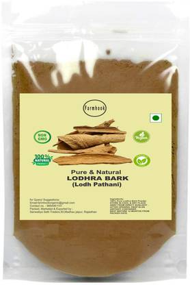 Farmhook Lodhra Bark Powder Organic, Lodh Pathani, Lodra Chhal Churna, Lodhara
