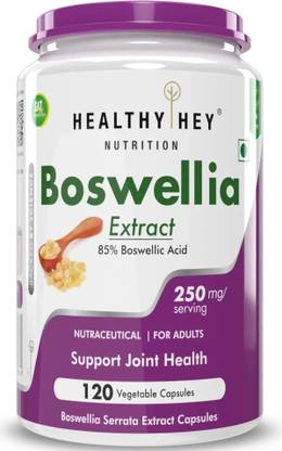 HealthyHey Nutrition Boswellia Serrata Extract (85% Boswellic Acids) - Non Synthetic Serrata Extract