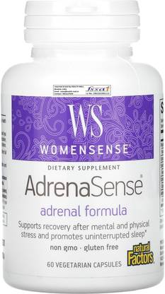 Natural Factors Womensense, AdrenaSense, Adrenal Formula, 60 Vegetarian Capsules