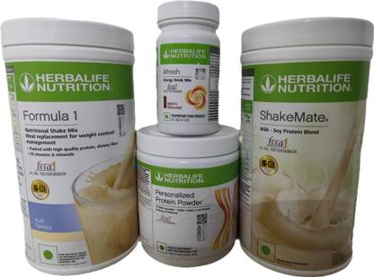 Herbalife Nutrition FORMULA1 KULFI SHAKE SHAKEMATE &PROTEIN POWDER200GM & AFRESH ELAICHI