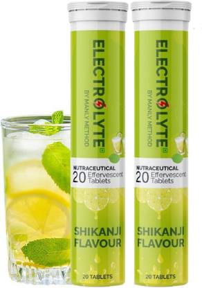 Manly Method Shikanji Flavored Electrolyte Rehydration Tablets for Instant Hydration