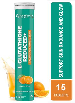 CARBAMIDE FORTE L Glutathione Effervescent Tablets for skin with Vitamin C, E, & Biotin