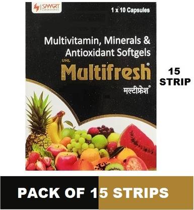 Uhl Multifresh SMART LABS MULTIFRESH MULTIVITAMIN HEALTH SUPPLEMENT CAPS (15*10CAPS)