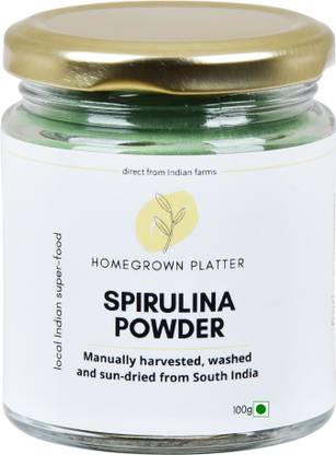 Homegrown Platter Sun Dried Spirulina Powder - 100g | Improves Cholesterol Levels