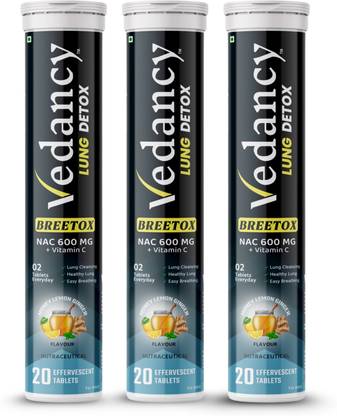 vedancy Breetox Lung Detox Effervescent Tablet