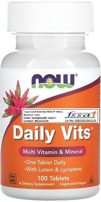 Now Foods Daily Vits, Multi Vitamin & Mineral, 100 Tablets