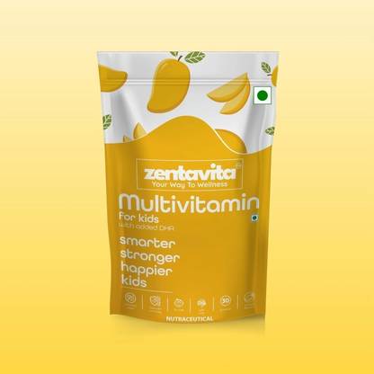 Zentavita Multivitamin Gummies for Kids with added DHA | No Added Sugar