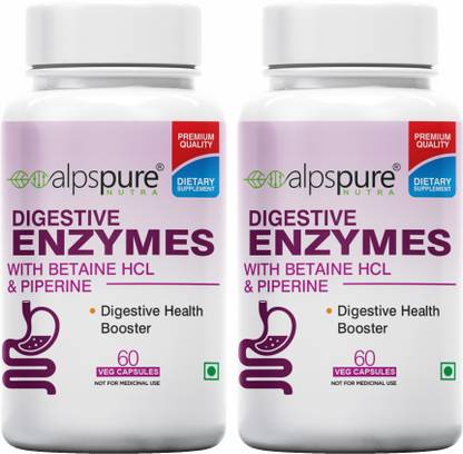 ALPSPURE Digestive Enzymes Supplement Multi-Enzyme Complex For Better Digestive Support