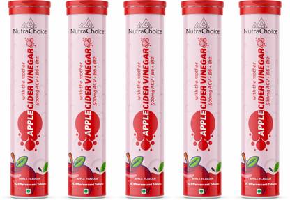 NutraChoice Apple Cider Vinegar for Weight Loss with Mother -75 Effervescent Tablets