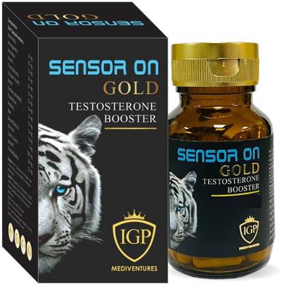 IGPMEDIVENTURES SENSOR ON GOLD CAPSULES FOR MEN FOR STRENGTH,POWER &STAMINA|TESTOSTERONE BOOSTER