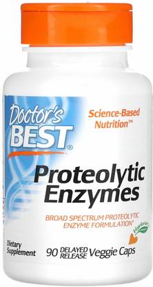 Doctor's Best Proteolytic Enzymes, 90 Delayed Release Veggie Caps