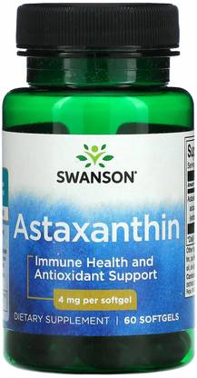 Swanson Astaxanthin, 4 mg, 60 Softgels