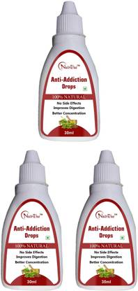 Nutrivue Anti Addiction Drop Easy Way To Quit Addiction (Alcohol & Smoking) (3x30ml)