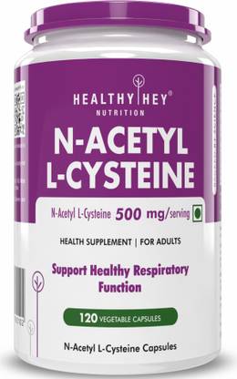 HealthyHey Nutrition N-Acetyl L-Cysteine (NAC) - Non-GMO - Gluten Free - Veg. Capsules