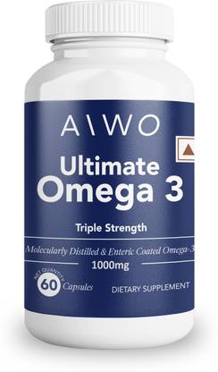Aiwo Ultimate Omega 3 Triple Strength 460mg EPA & 380mg DHA 1000mg