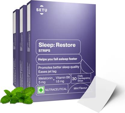 SETU Sleep Restore Melatonin 5mg -Orally Dissolving 30 Strips