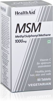 HealthAid MSM 1000mg - 90 Tablets