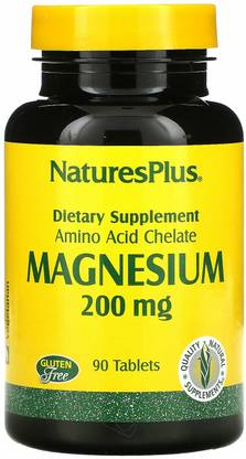 NaturesPlus Magnesium, 200 mg, 90 Tablets