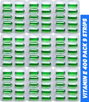 HEALTHPRIME Vitamin E-400 capsule for Face Pimple Glowing Skin & hair care