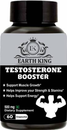 EARTH KING Testosterone Booster Capsule for Muscle Growth, Energy & Stamina – 500mg