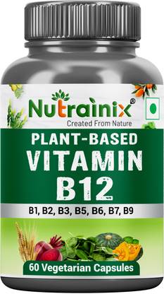 Nutrainix Organic Vitamin B12 with Spirulina - Certified Organic & Vegan B12
