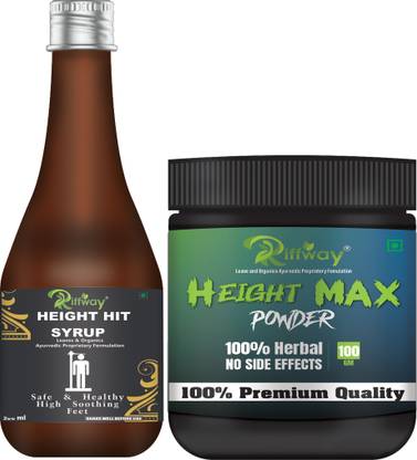 Riffway Height Hit Syrup & Height Max Powder Combo Natural Way To Improve Height Combo