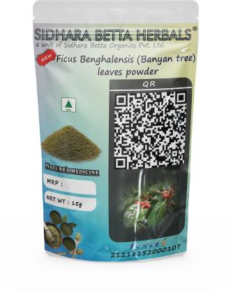 SIDHARA BETTA HERBALS Ficus Benghalensis Leaves Powder | Banyan Tree Leaves Powder