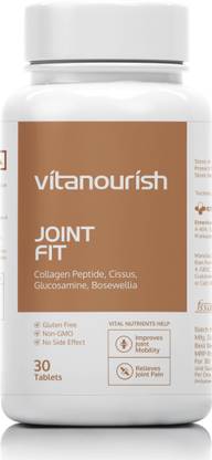 Vitanourish Joint Fit Tab 30 Tablet(Pack of 1), Supports Healthy Joint, Bone & Cartilage