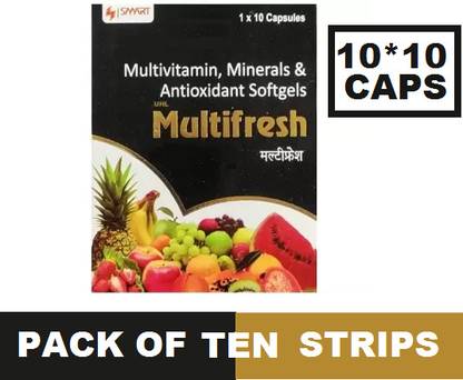 Uhl SMART LABS MULTIFRESH MULTIVITAMIN SOFTGEL CAPSULE (10*10CAPS)