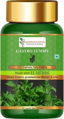 Bageshwar Ayurveda Gastro Tummy | For Hyperacidity and Digestion | Pure & Natural | Gas Capsule