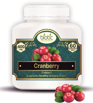 biotic Cranberry Extract Capsules - 400mg - 60 Veg Capsules