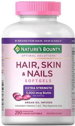 Nature's Bounty Hair,Skin & Nails Extra Strength 5000 mcg Biotin
