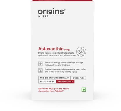 Origins Nutra Astaxanthin Super Antioxidant,UV Protection,Heart,Skin&Eye Health,Joint Support