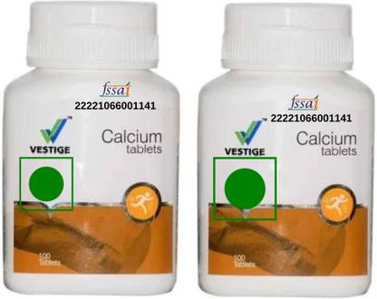 VESTlGE Vestige Calcium Health Supplement 100 Tablets (Pack of 2)