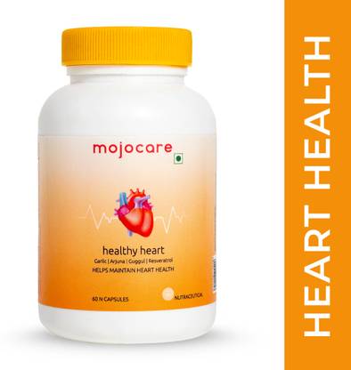 Mojocare Healthy Heart Capsules with Arjuna, Garlic, Guggul