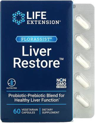 Life Extension FLORASSIST Liver Restore, 60 Vegetarian Capsules