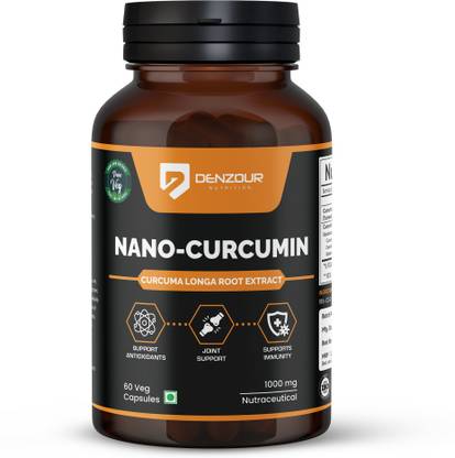 DENZOUR NUTRITION Nano - Curcumin with Curcuma Longa Root Extract– 1000mg| Immunity, Joint Support