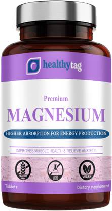 Healthy Tag Chelated Magnesium Glycinate Citrate Tablets (H69)