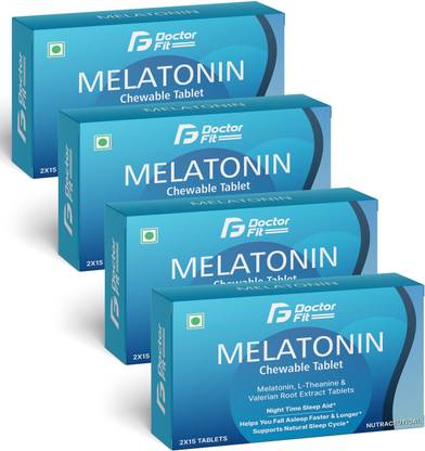 DOCTORFIT Melatonin Chewable Tablets with L-Theanine for healthy sweet sleep cycle