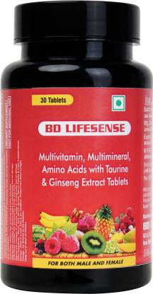 B D LIFESENSE Multivitamin Health Booster- With Herbal Extracts and Minerals 30 Capsules