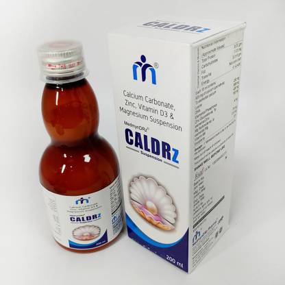 MEDMYNDRZPHARMA CALDRZ Suspension Calcium Carbonate Syrup | Promoting Strong & Healthy Bones