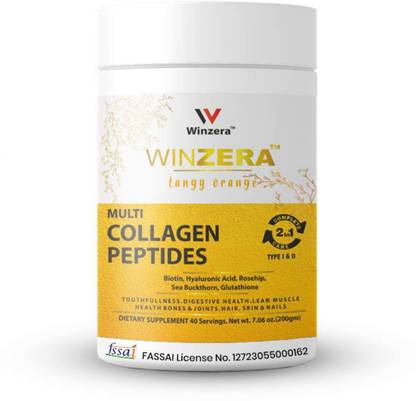 Winzera Sea Buckthorn Collagen Powder with Hyaluronic Acid, Glutathione