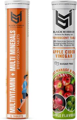 Black mirror APPLE CIDER VINEGAR MULTIVITAMIN GARCINIA EFFERVESCENT TABLET WEIGHT MANAGEMENT