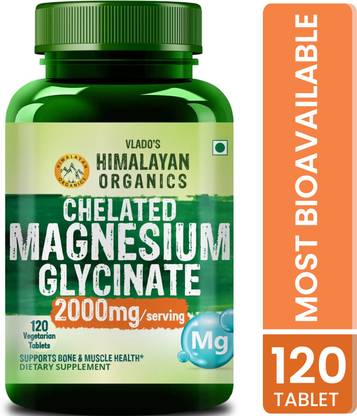 Vlado's Himalayan Organics Highly Absorbable Magnesium Glycinate | Support Overall Nerve And Muscle Health