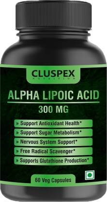 CLUSPEX NUTRITION Alpha Lipoic Acid 300mg | Boost Liver Function, Healthy Blood Sugar, Antioxidant